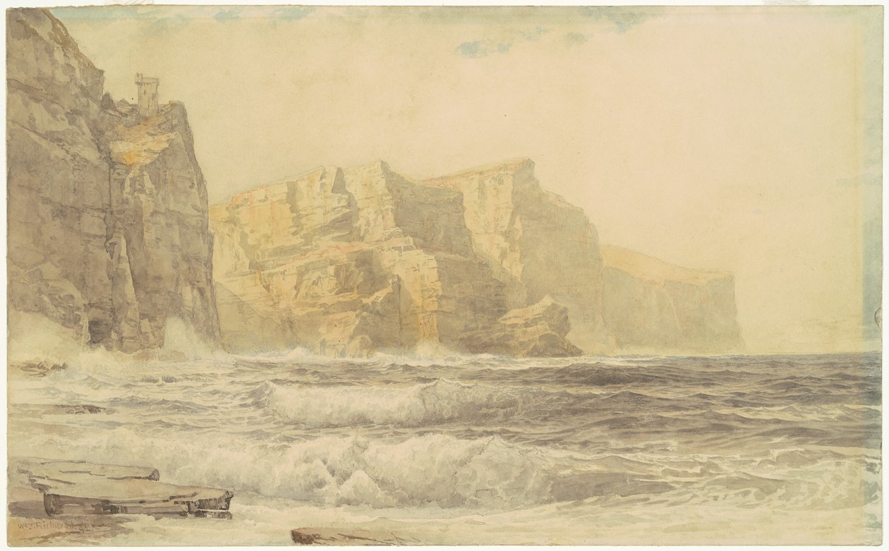 Hrad Baldart, Kilkee, hrabství Clare, Irsko od William Trost Richards