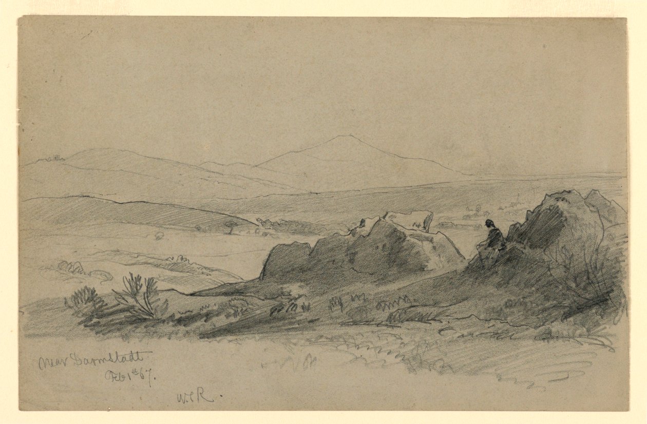 Krajina, Darmstadt, Německo od William Trost Richards