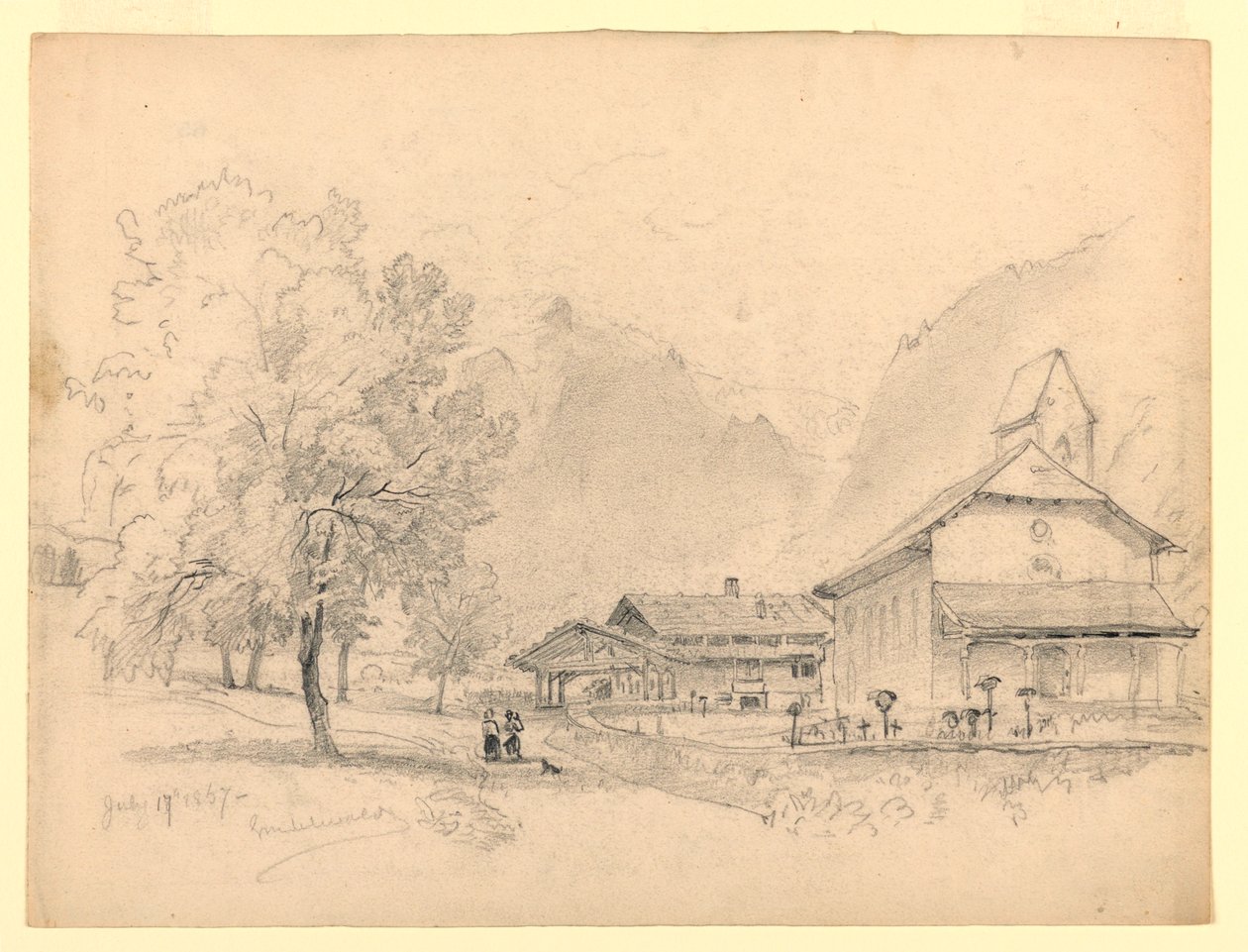 Krajina, Grindelwald, Švýcarsko od William Trost Richards
