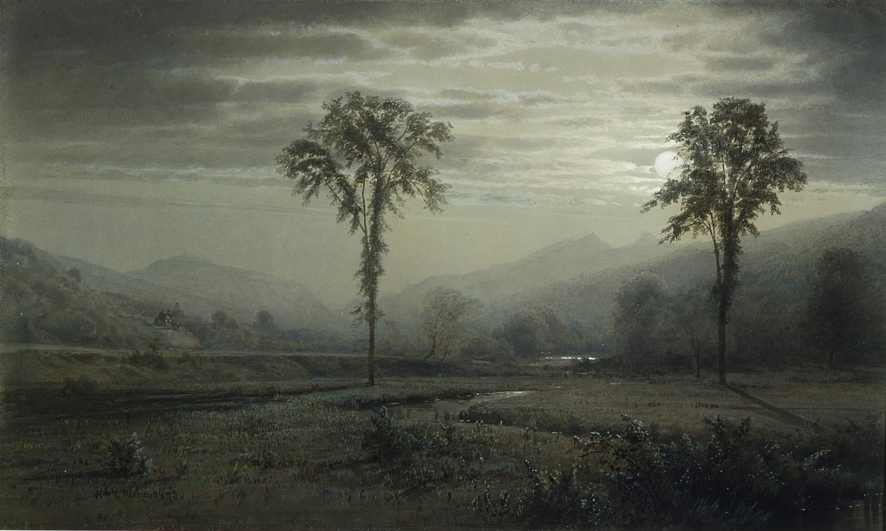 Měsíční svit na Mount Lafayette, New Hampshire, 1873. od William Trost Richards