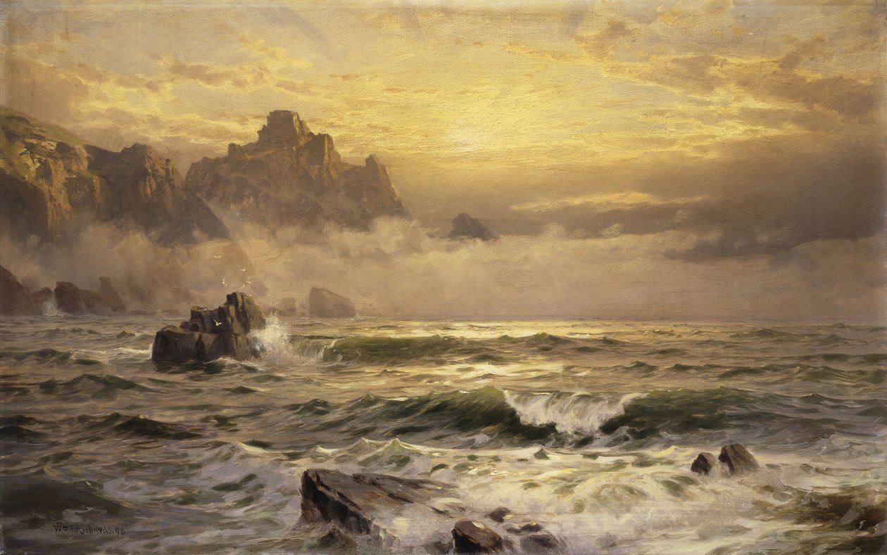 Ranní mlha, Guernsey, 1898 od William Trost Richards