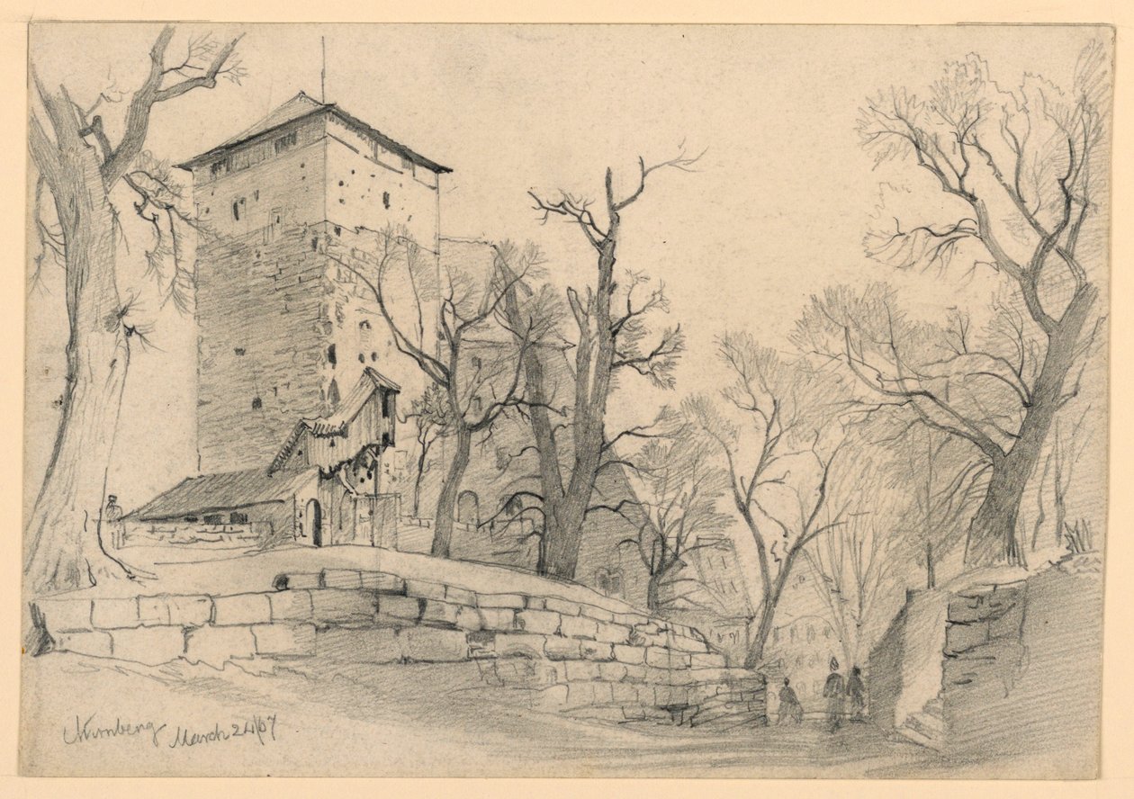 Norimberský hrad, Německo od William Trost Richards