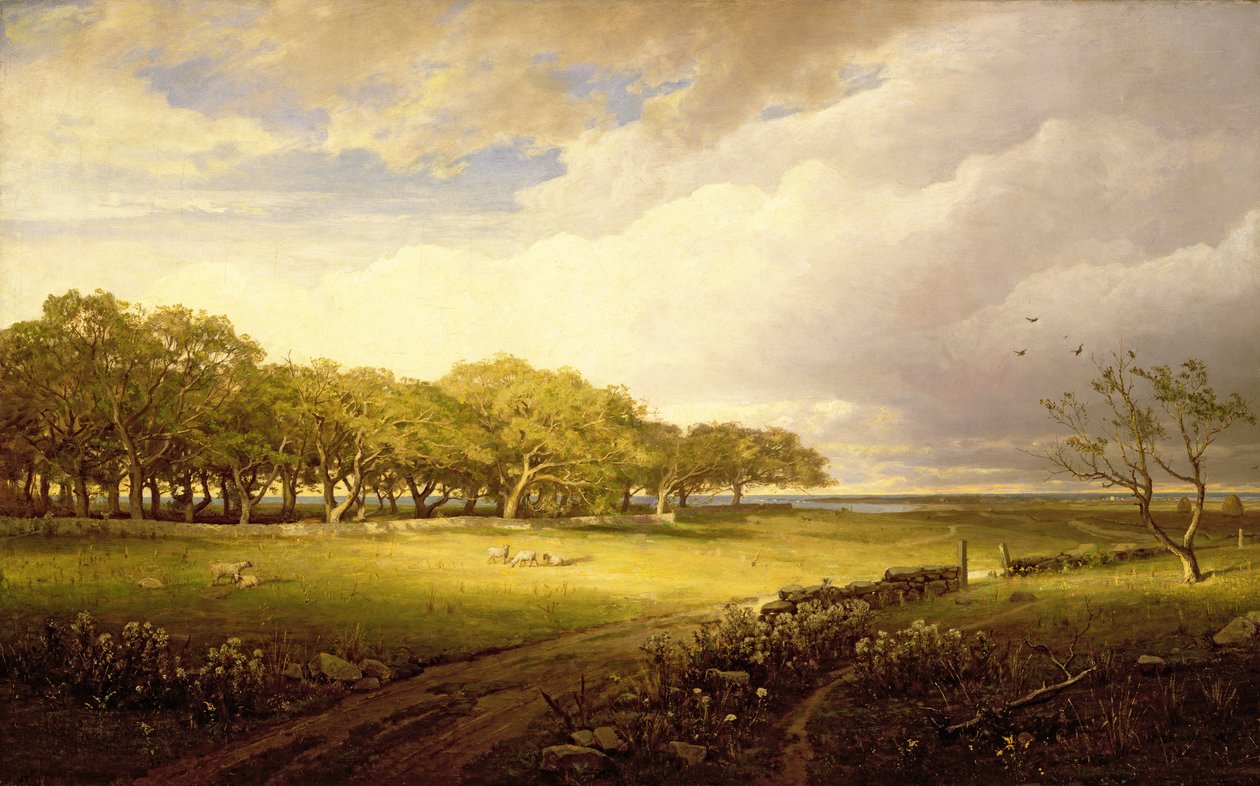 Old Orchard v Newportu od William Trost Richards