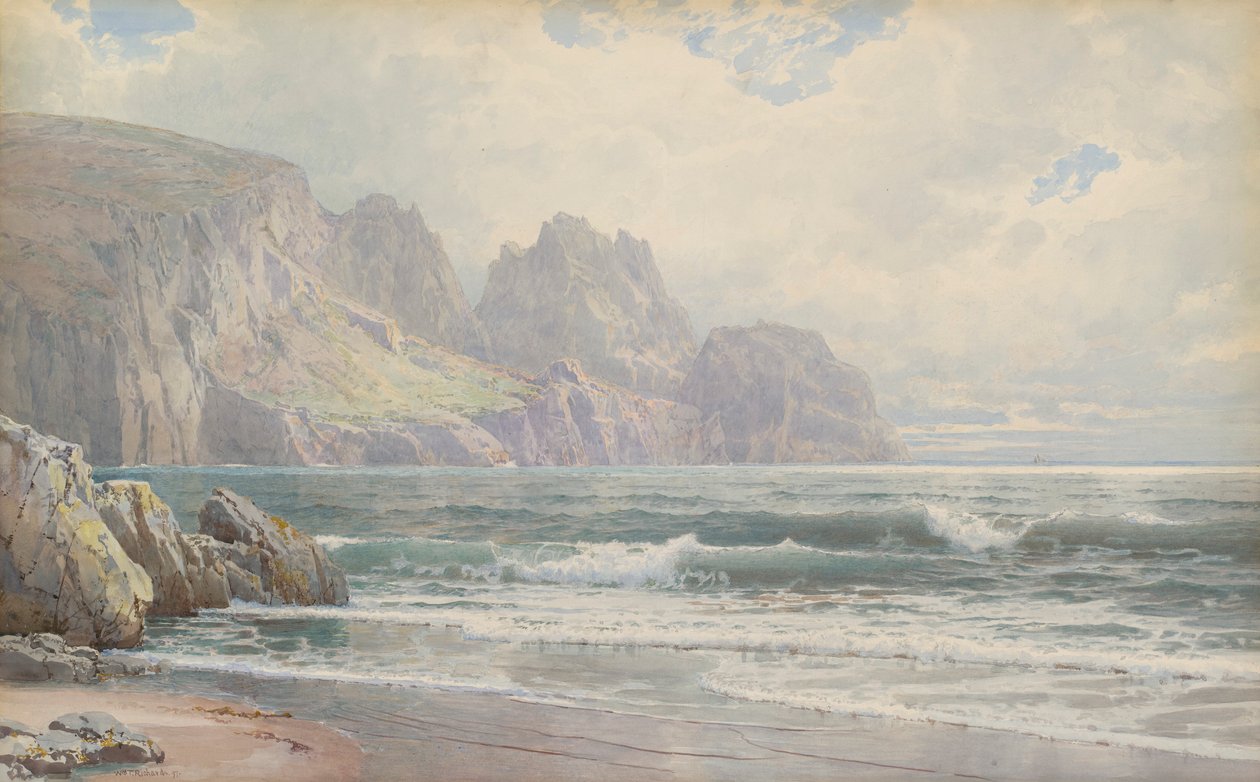 Skalnaté pobřeží od William Trost Richards
