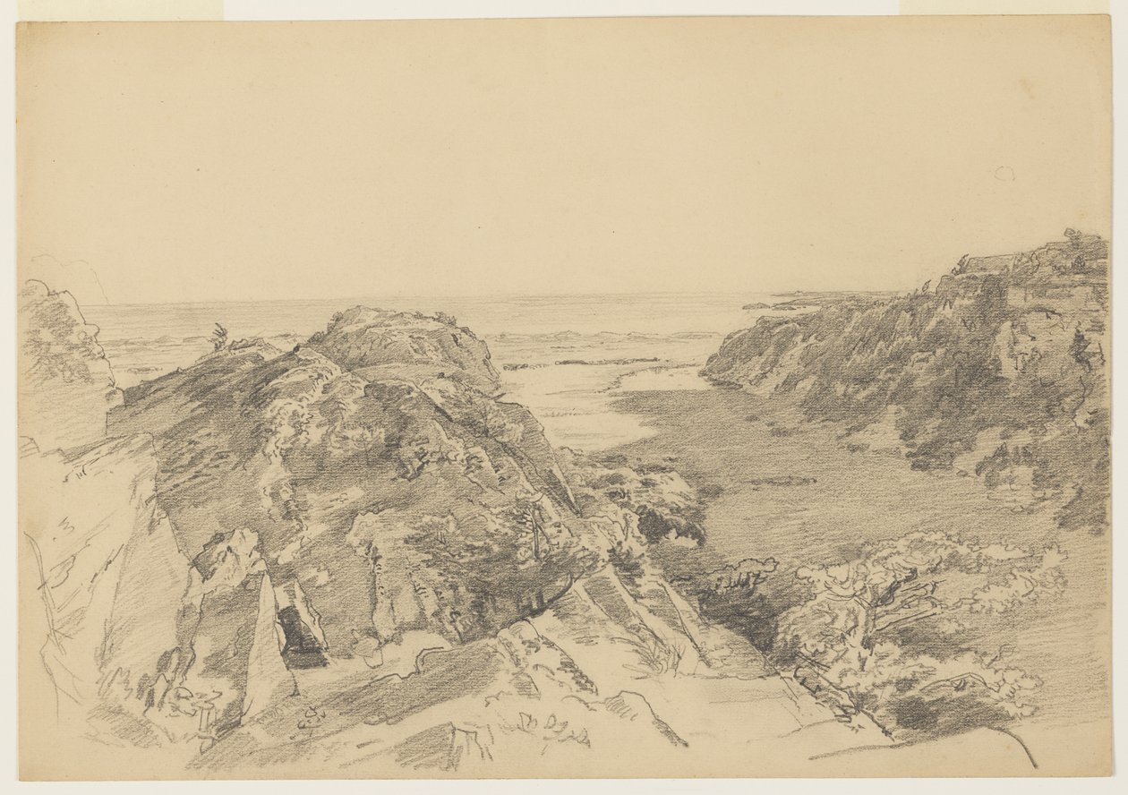Studie na "Z ráje do očistce, Newport" od William Trost Richards