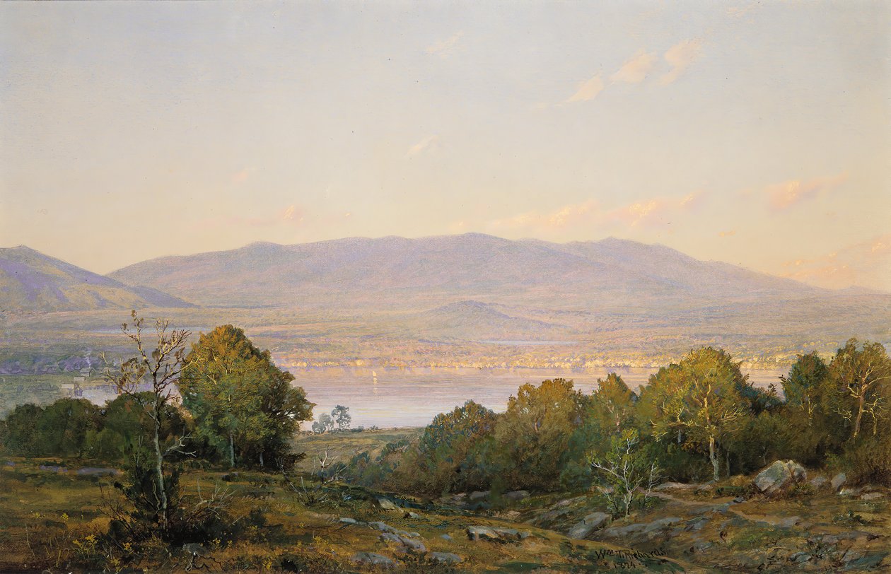 Západ slunce v Centre Harbor, New Hampshire, 1874. od William Trost Richards