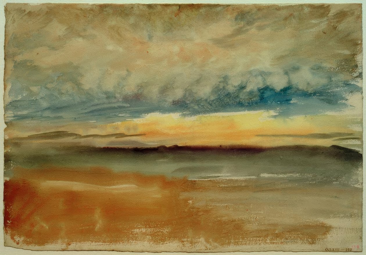 Bouřlivý západ slunce od Joseph Mallord William Turner