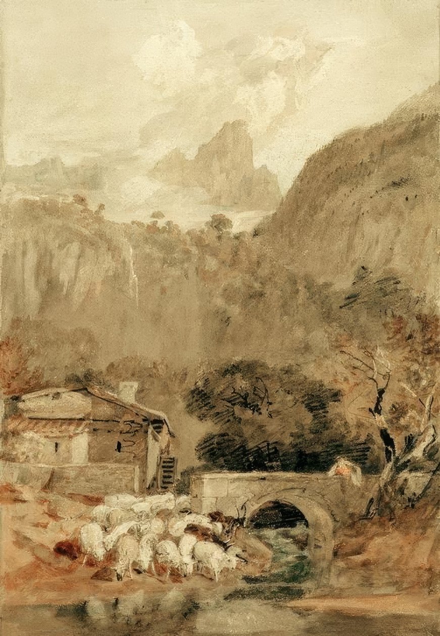 Aiguillette z údolí Cluse od Joseph Mallord William Turner
