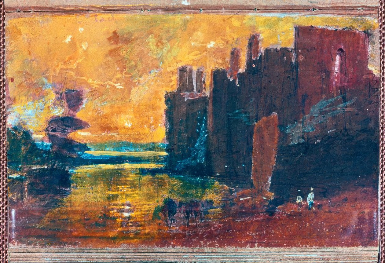 Hrad Caernarvon při východu slunce od Joseph Mallord William Turner