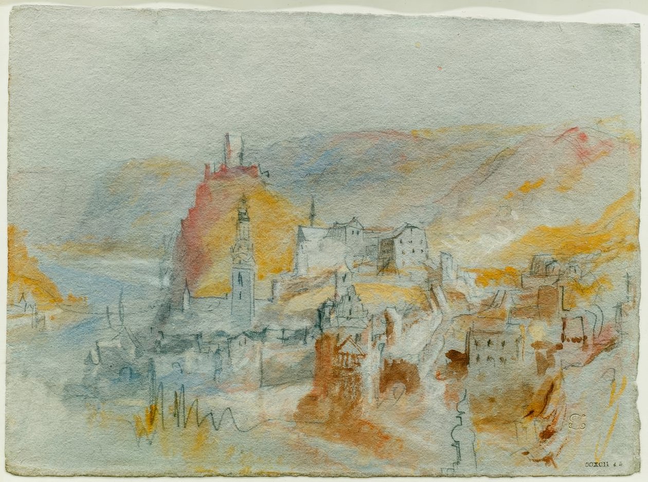 Cochem při pohledu shora Endertal od Joseph Mallord William Turner