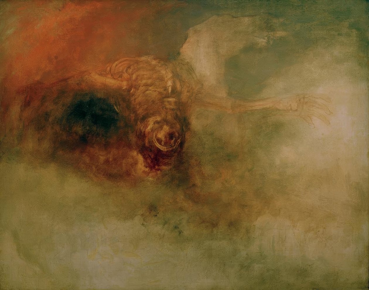 Smrt na bledém koni od Joseph Mallord William Turner