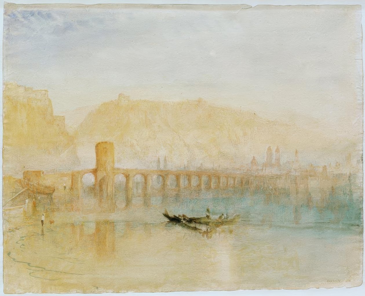 Moselský most v Koblenzi od Joseph Mallord William Turner