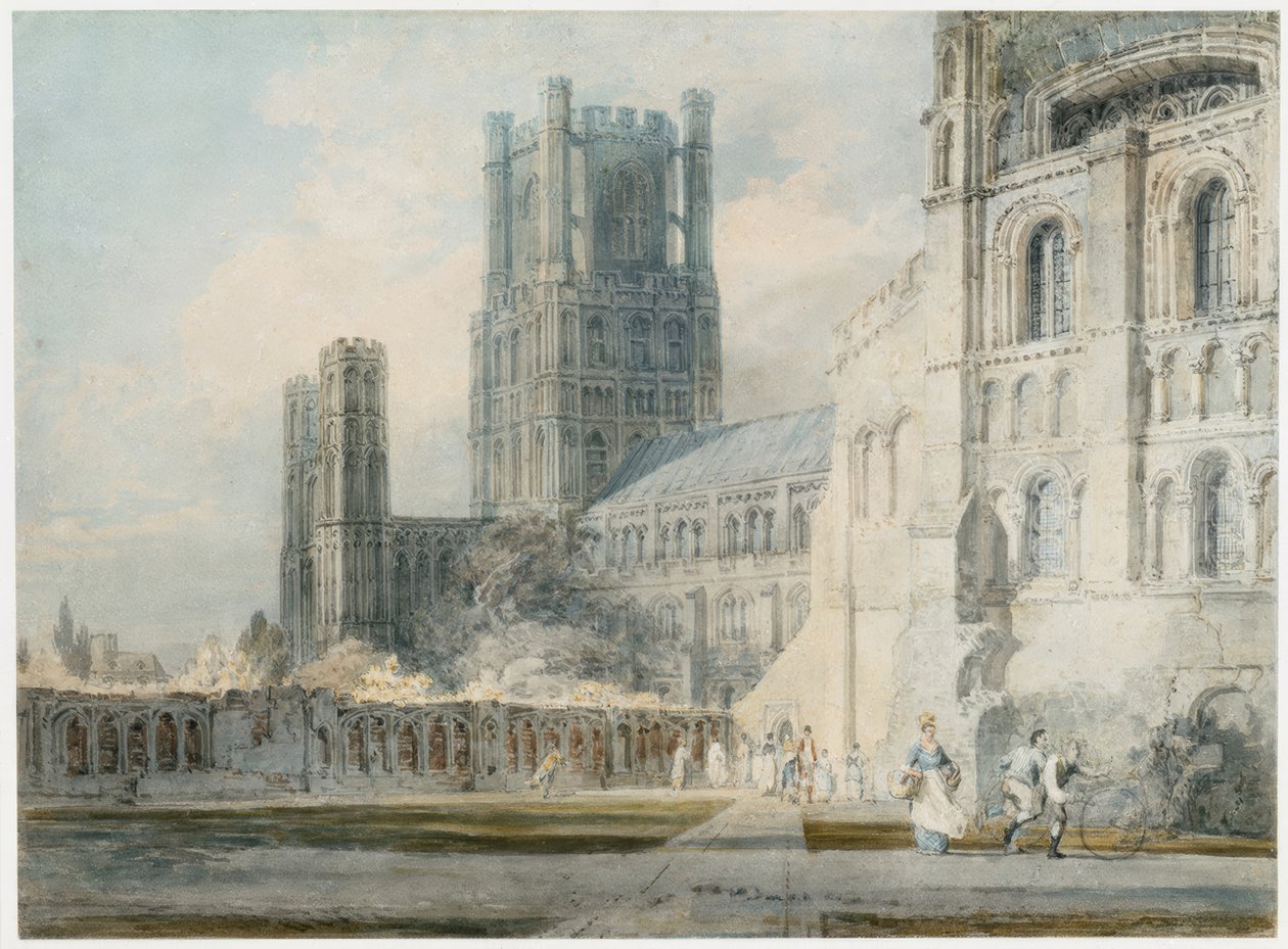 Katedrála Ely z jihovýchodu od Joseph Mallord William Turner