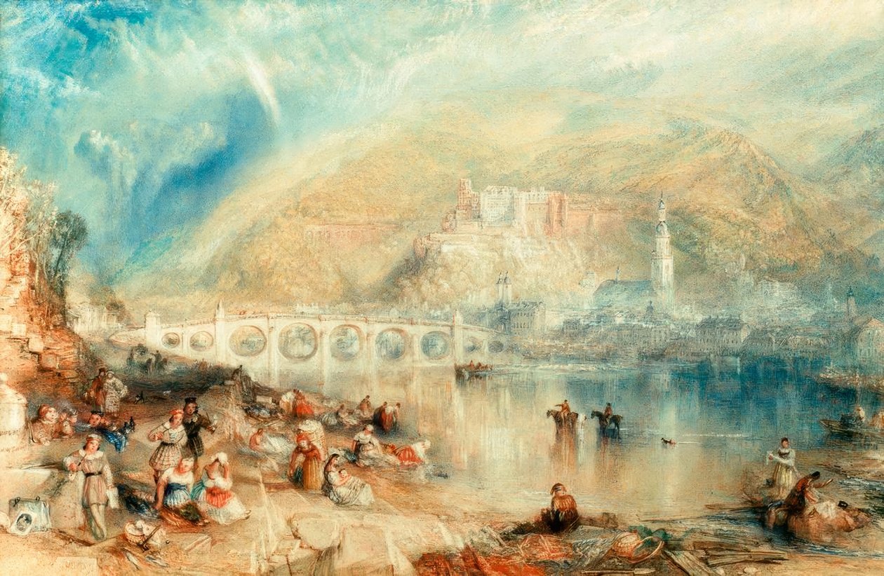 Heidelberg s duhou od Joseph Mallord William Turner