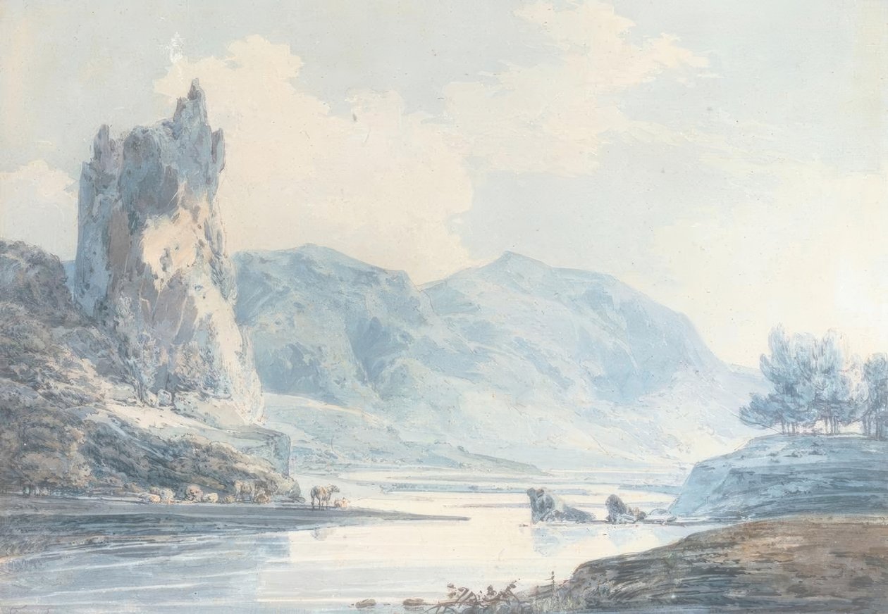 Ilam Rock, Dovedale, Staffordshire od Joseph Mallord William Turner