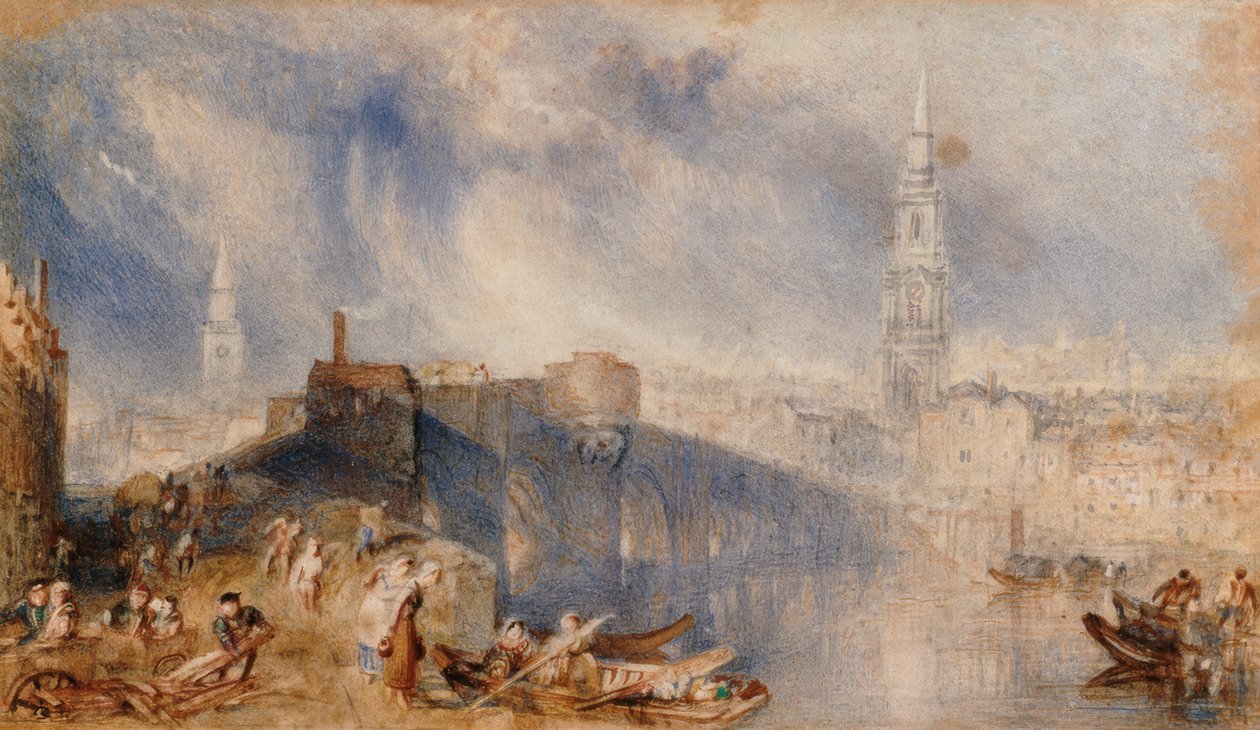Inverness, přes řeku Ness od Joseph Mallord William Turner