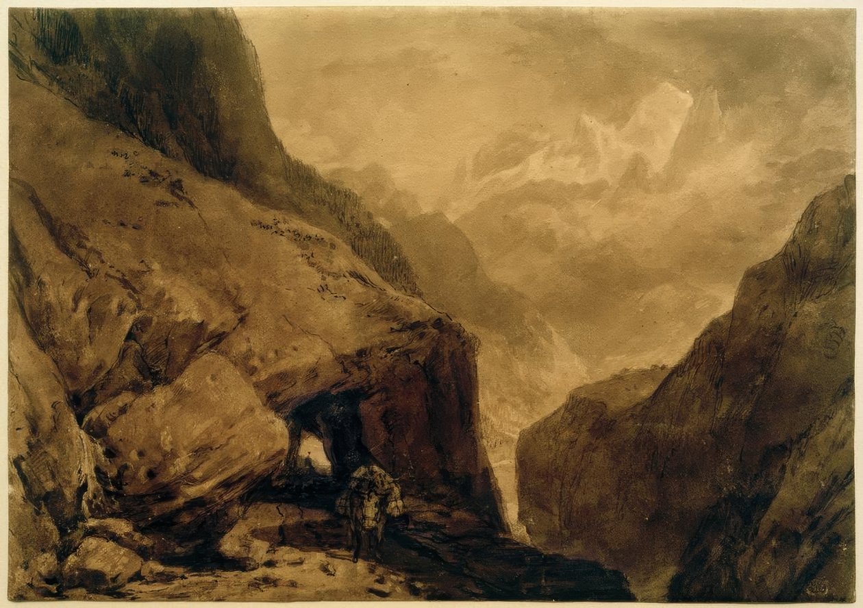Hora St Gothard od Joseph Mallord William Turner