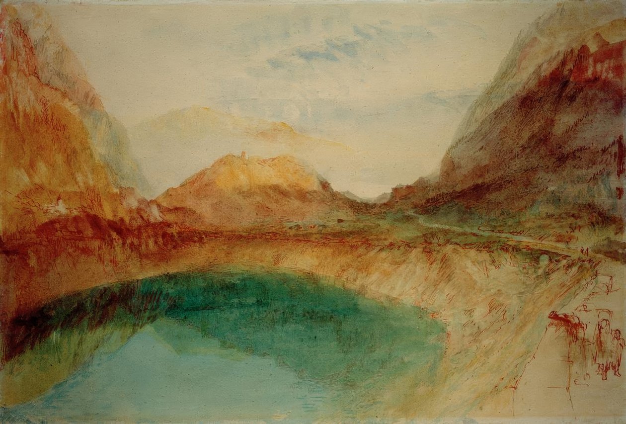 Jezero ve švýcarských horách od Joseph Mallord William Turner