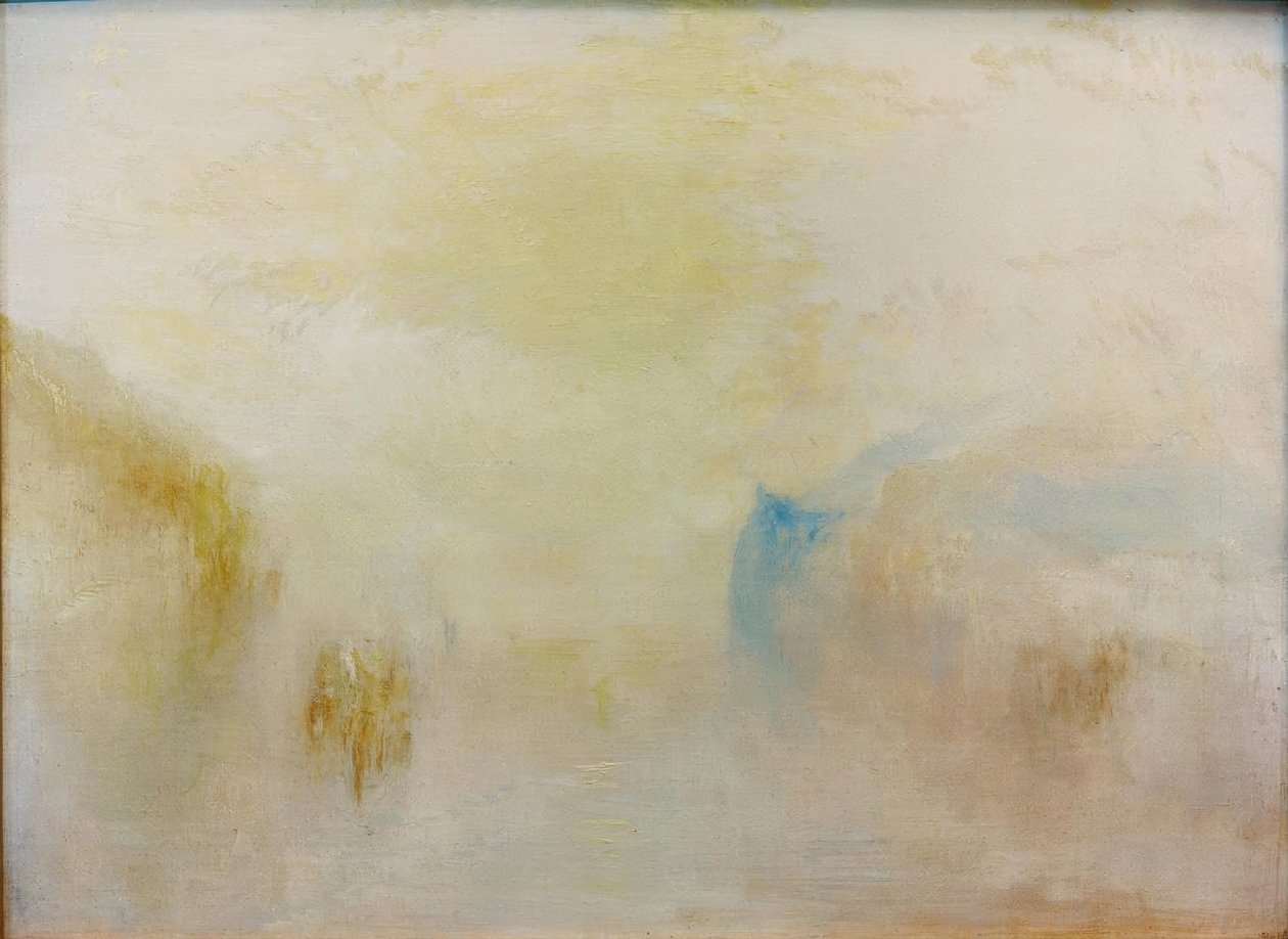 Východ slunce s lodí mezi mysy od Joseph Mallord William Turner