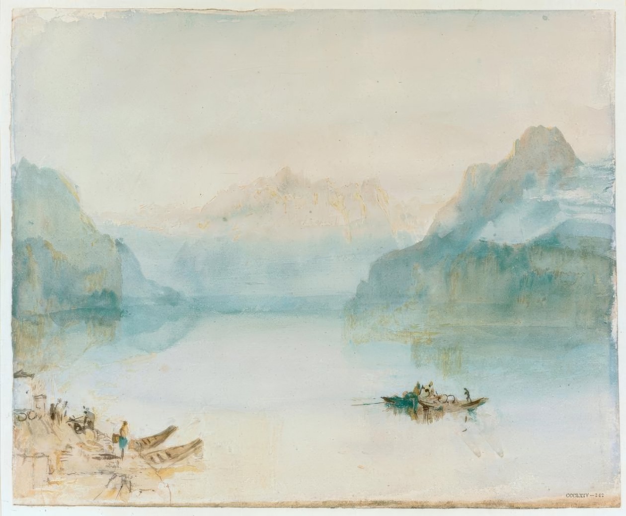 Zátoka Uri od Joseph Mallord William Turner