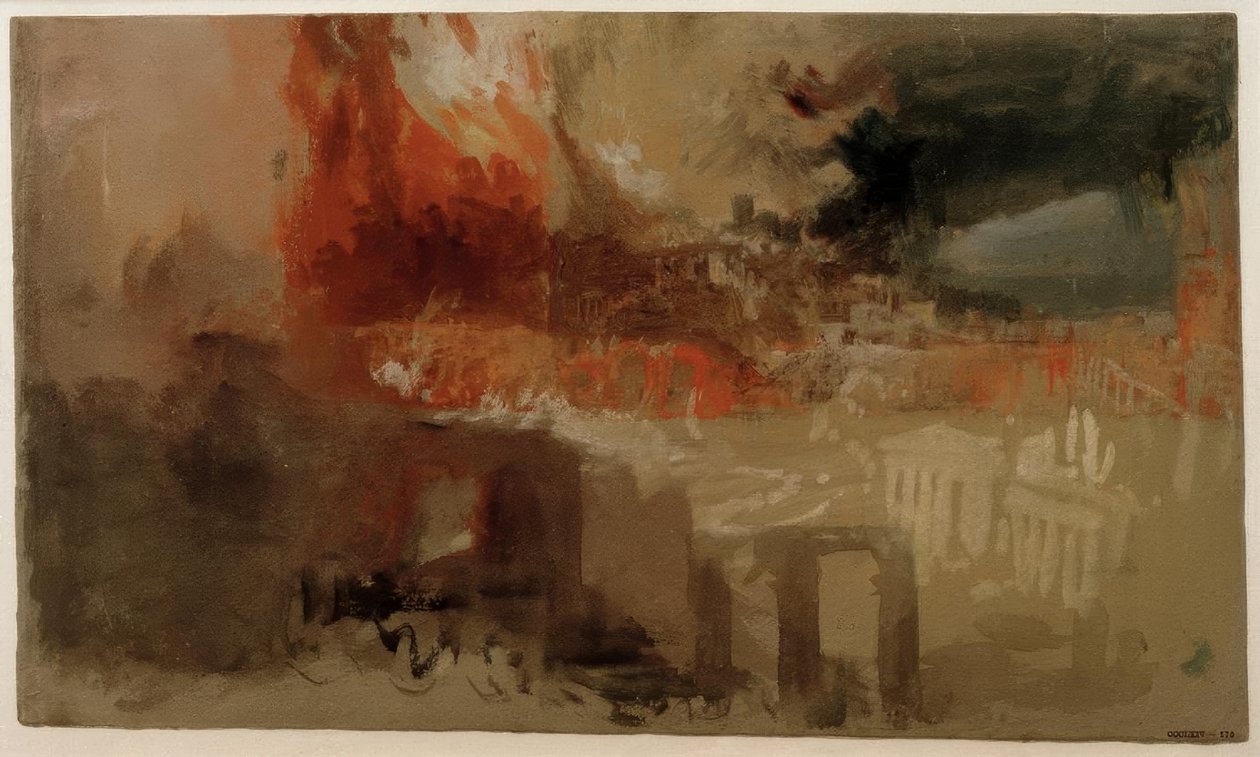 Spálení Říma od Joseph Mallord William Turner
