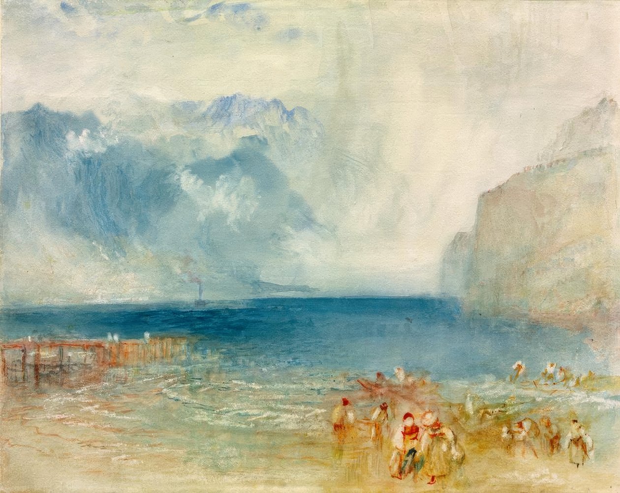 První parník na jezeře Lucerne od Joseph Mallord William Turner