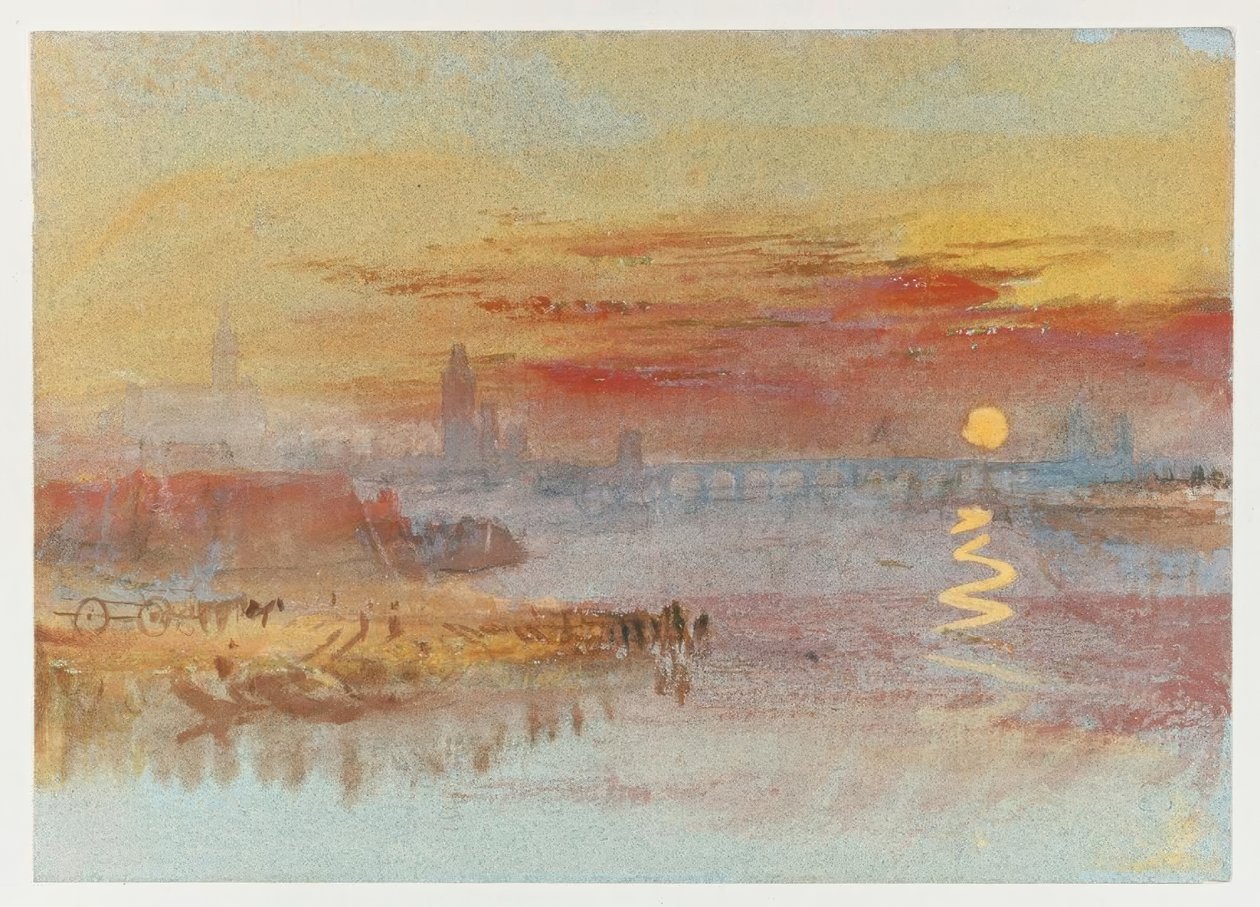 Šarlatový západ slunce od Joseph Mallord William Turner