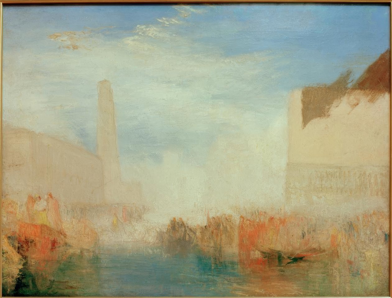 Benátky: Piazetta s obřadem svatby Doge od Joseph Mallord William Turner