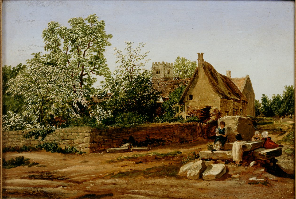 Pohled na Marston, poblíž Oxfordu, počátek 19. století od Joseph Mallord William Turner