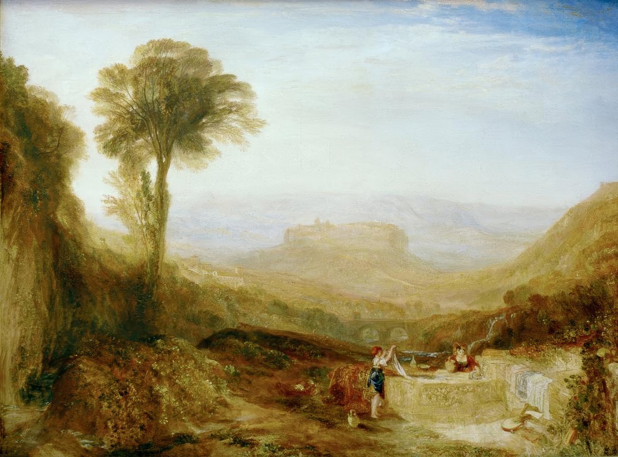 Pohled na Orvieto, malované v Římě od Joseph Mallord William Turner