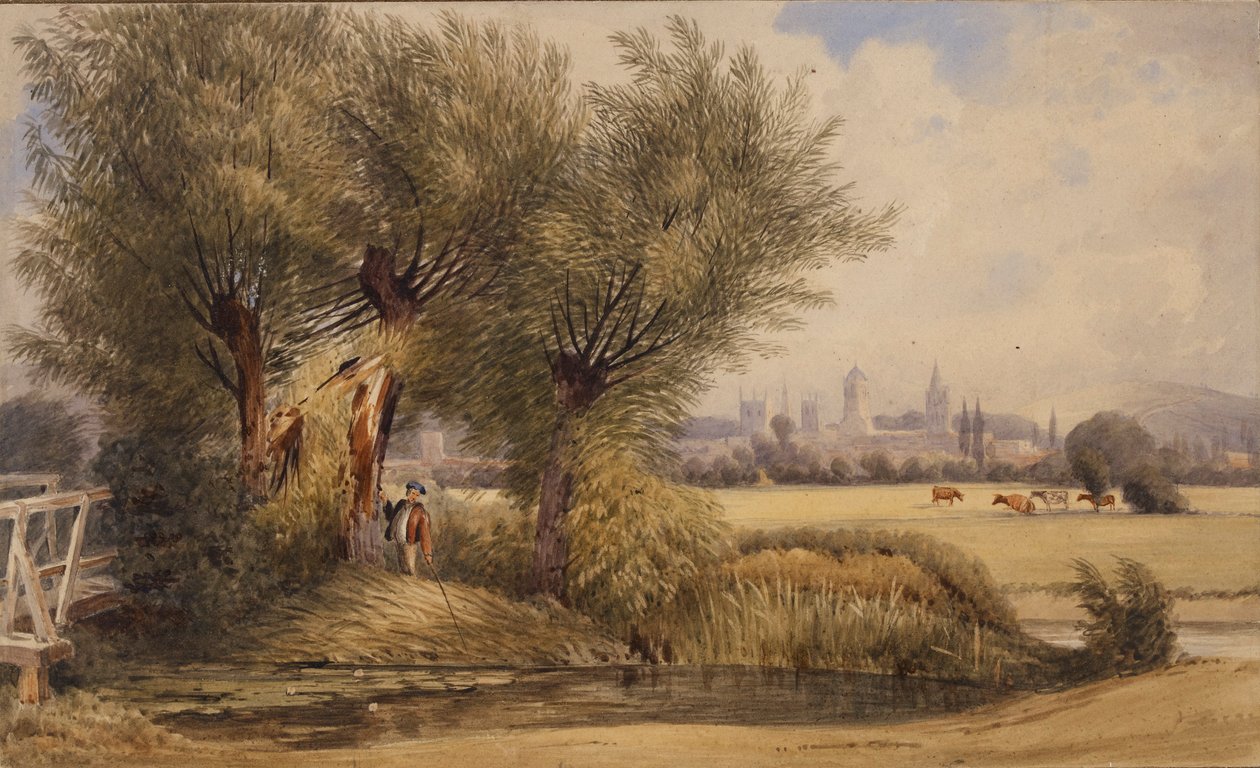 Pohled na Oxford od řeky, počátek 19. století od Joseph Mallord William Turner