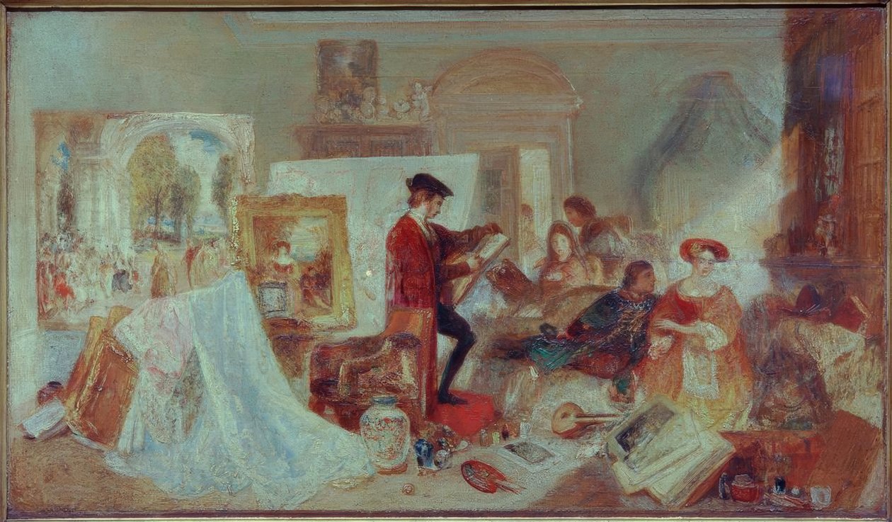Watteauova studie podle Fresnoyových pravidel od Joseph Mallord William Turner