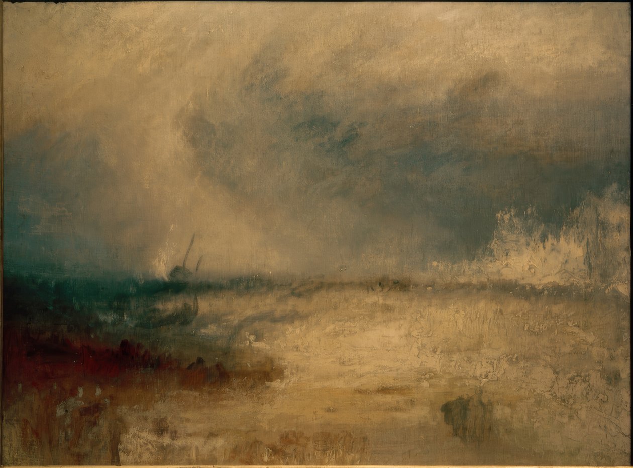 Vlny se lámou o pobřeží od Joseph Mallord William Turner