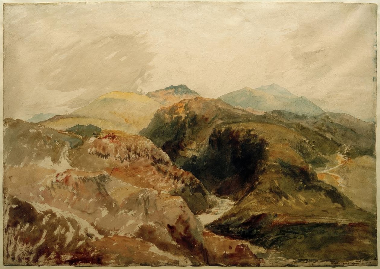 Aran a Snowdon ze svahů Moel Hebog od Joseph Mallord William Turner