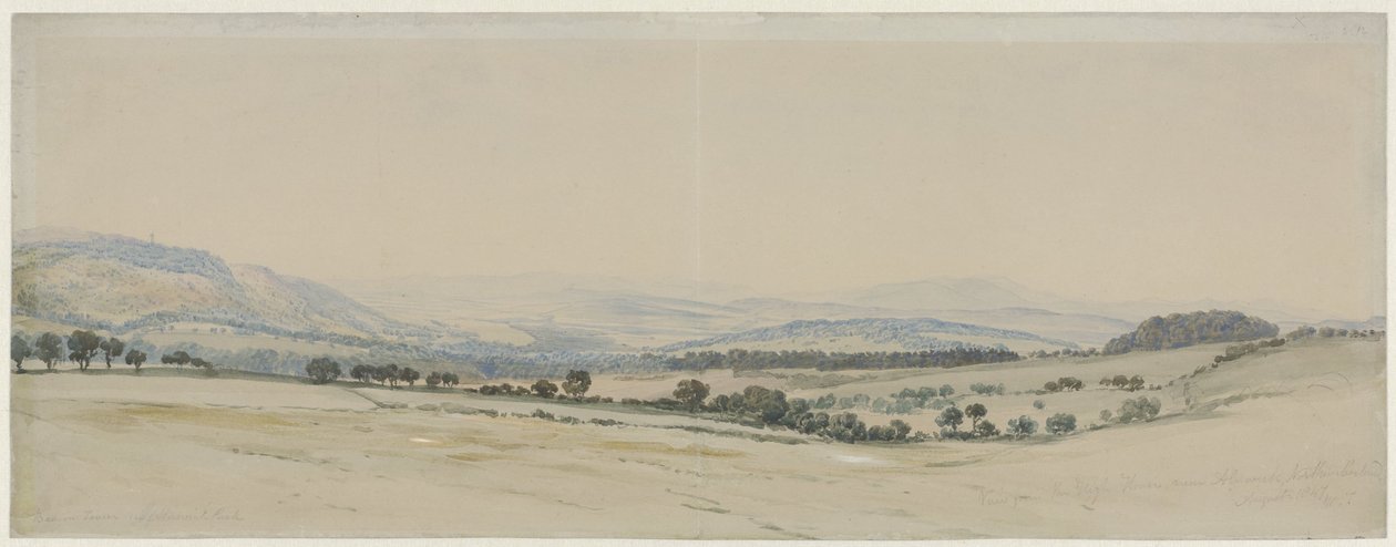 Hill Country v Northumberlandu od William Turner of Oxford