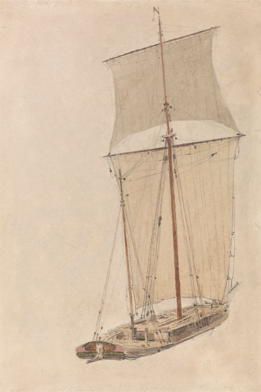 Plachetnice "Friend" v Upton-on-Severn od William Turner of Oxford