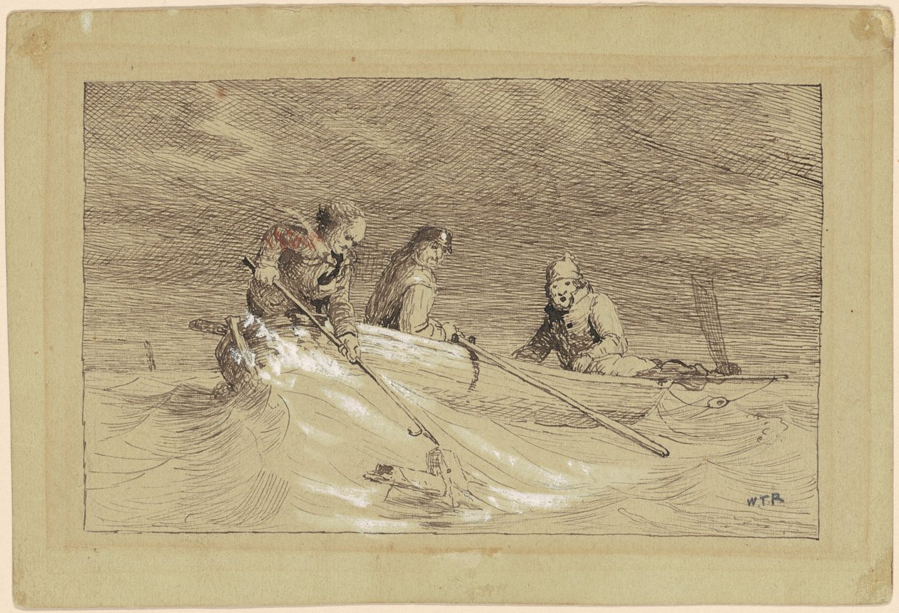 Studie na "Shad Fishing" od William Tylee Ranney