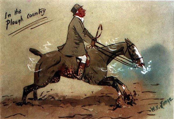 V Pluhové zemi (akvarel na papíře) od William Verner Longe