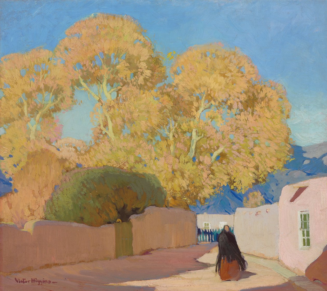Canyon Drive, Santa Fe, cca 1914 (olej na plátně) od William Victor Higgins