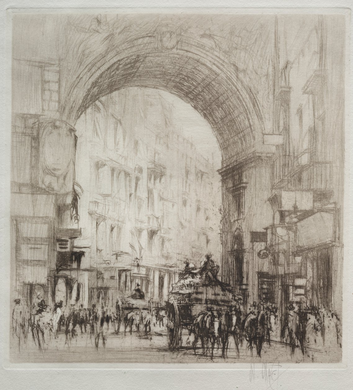 Oblouk San Carlo, Neapol od William Walcot