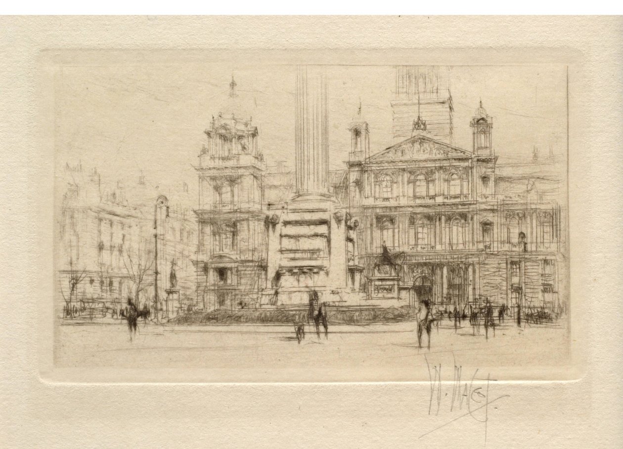Městské budovy, Glasgow od William Walcot