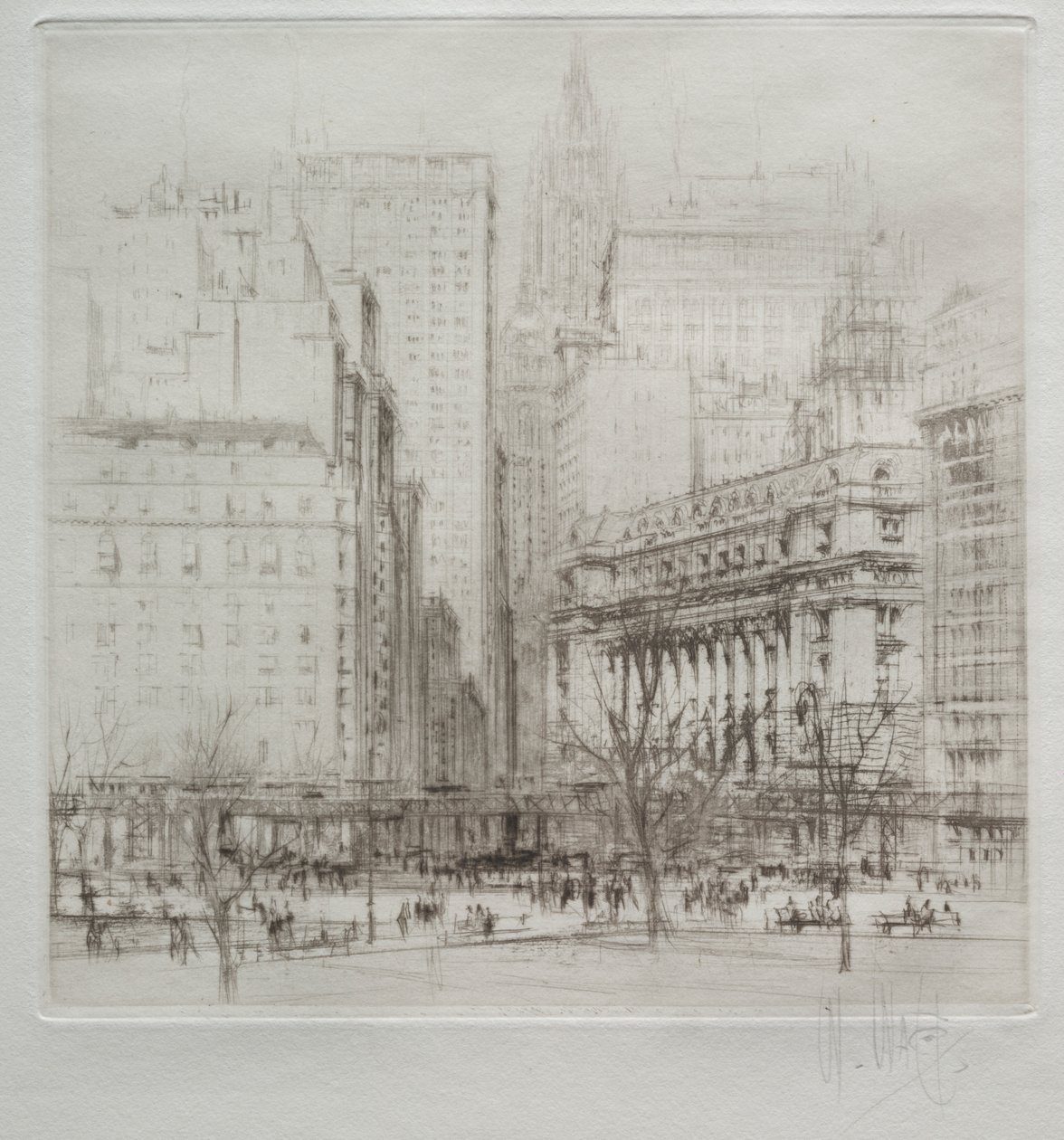 New York City: Battery Place od William Walcot