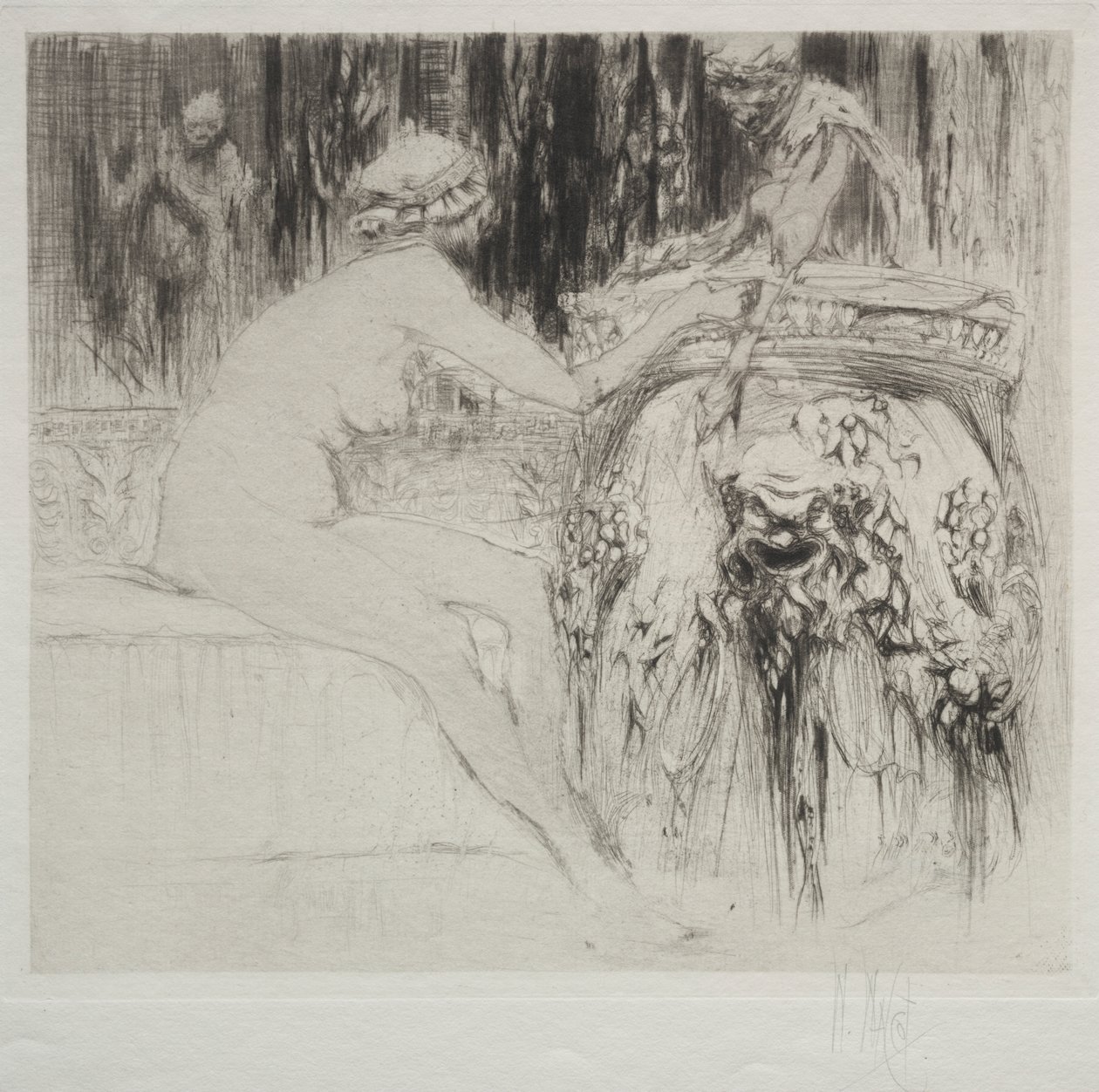 Bacchante a mladý faun od William Walcot