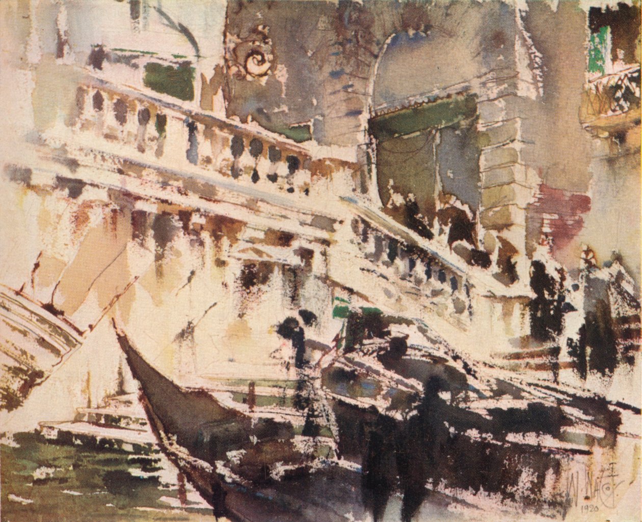 Rialto, Benátky, 1920, 1923 od William Walcot
