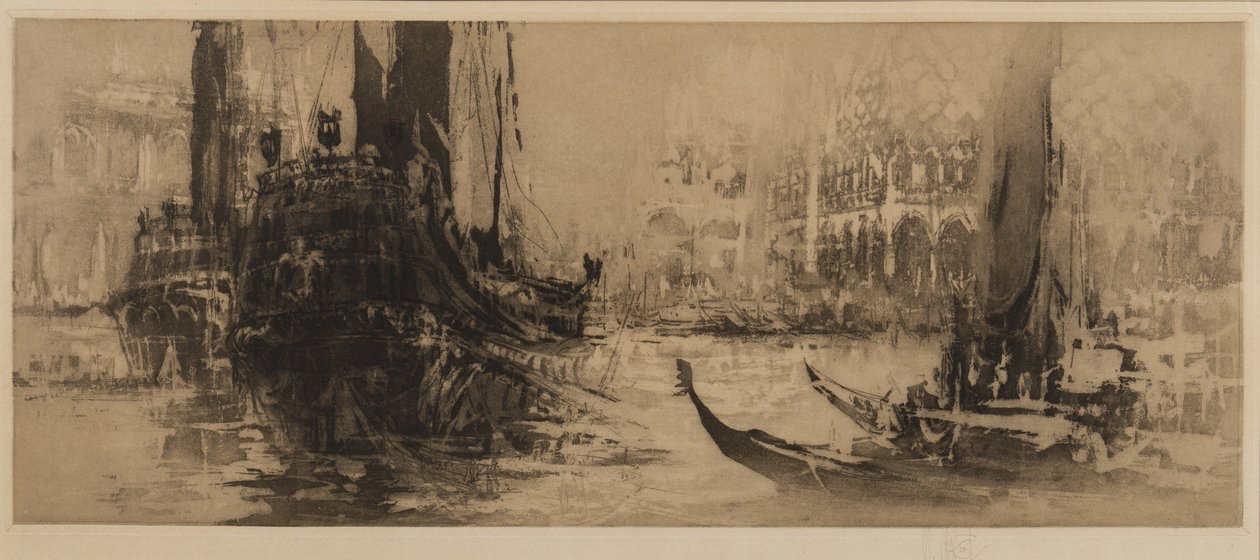 Benátské capriccio (lept a akvatinta) od William Walcot