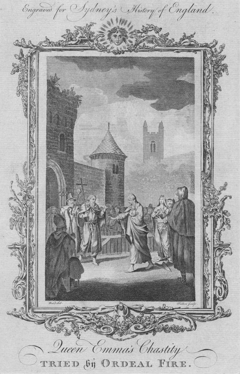 Královna Emmas Chastity zkoušena krutým ohněm, 1773. od William Walker