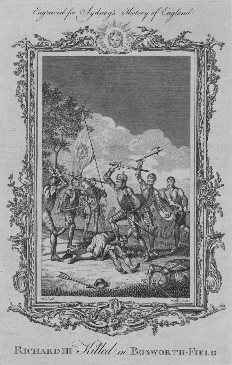 Richard III zabit v Bosworth-Field, 1773. od William Walker