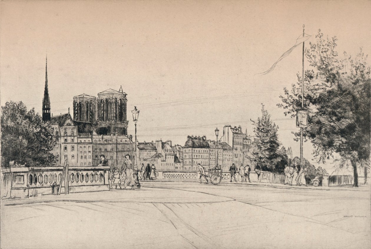 Věže Notre-Dame, 1915 od William Walker
