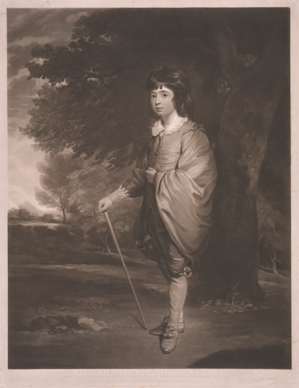 William Henry Cavendish Scott-Bentinck, vévoda z Portlandu, když Marquess of Titchfield od William Walker