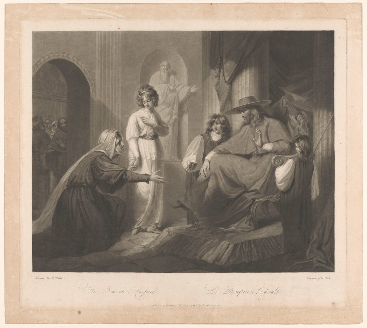 Audience s kardinálem Benevolentní kardinál / Le bienfaisant Cardinal (titul na předmětu) od William Ward